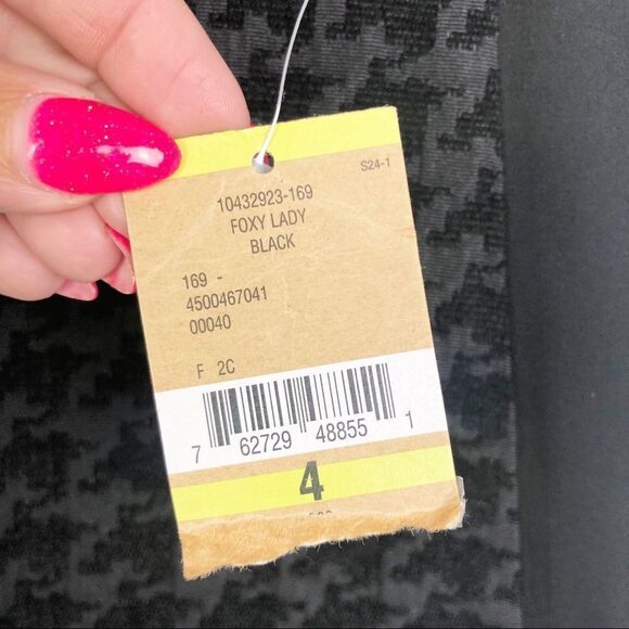 RACHEL ROY | Foxy Lady Skirt Black Houndstooth 4 - Picture 5 of 8